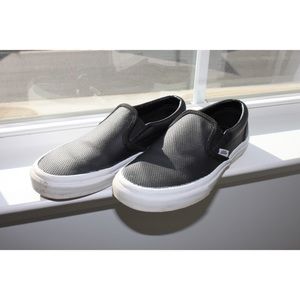 Vans Classic Perforated Leather Slip Ons